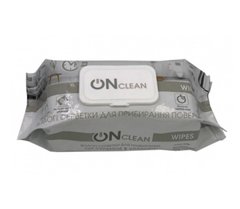 Серветки для прибирання «ONclean wipes» в м‘якій упаковці, 120 шт