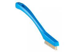 Щітка ручна Vikan для дрібних деталей із термостійким ворсом 205 мм дуже жорстка синя (44023)